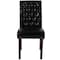 Flash Furniture Midcentury Parsons Chair, Black Back, 18.5 W 27-1/2" L 39.75 H, Leather Seat BT-P-BK-LEA-GG - alternate 10